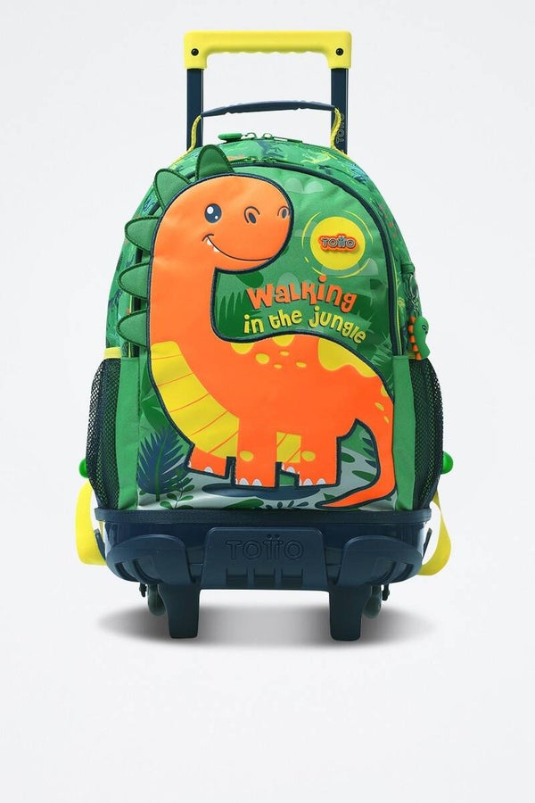 Mochila con ruedas Dinomax - Verde