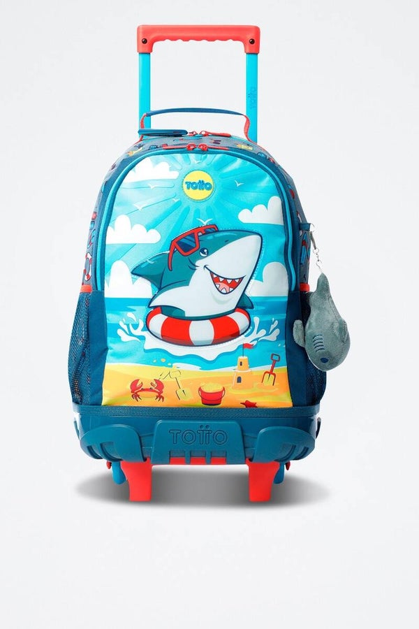 Mochila con ruedas Little Surfer - Gris