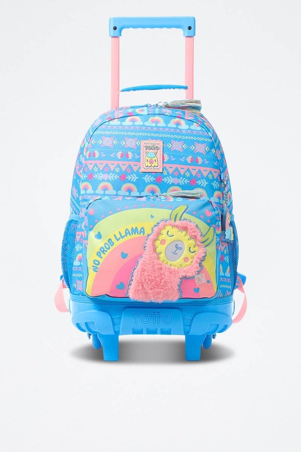 Mochila con ruedas Llama - Azul