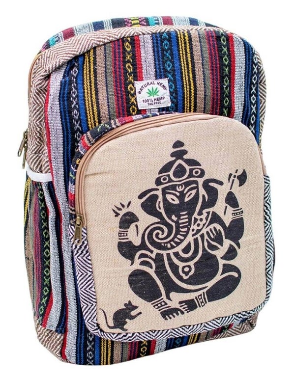 Mochila Unisex de Cáñamo GANESHA