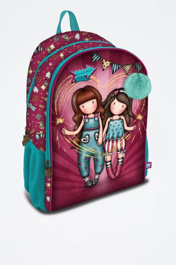GORJUSS Mochila Santoro’s Fireworks - Rosa
