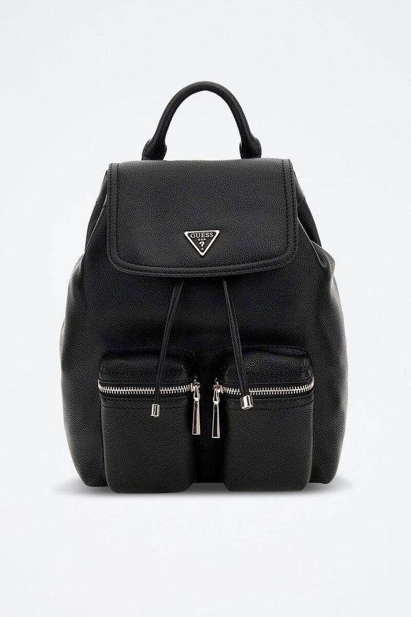 Mochila Manhattan II Flap con bolsillos de GUESS.