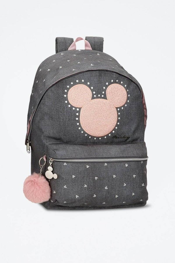 DISNEY Mochila Mickey Disney - Negro y rosa
