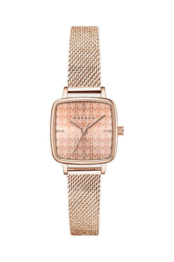 MORGAN – Reloj de Cuarzo de Acero Rosa Dorado