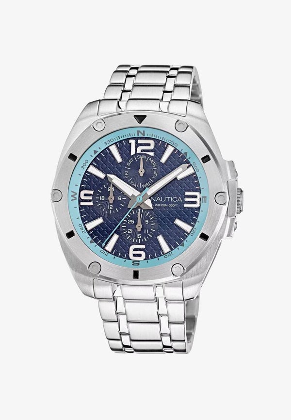 Nautica Reloj - silver blue