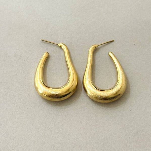 Pendientes Aimon Oro Cepillado