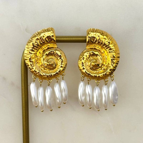 Pendientes Bohem de Concha Marina