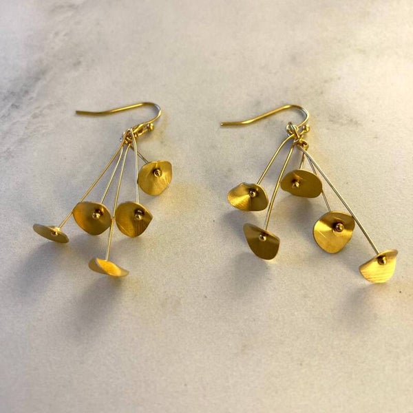 Pendientes Bundu de oro