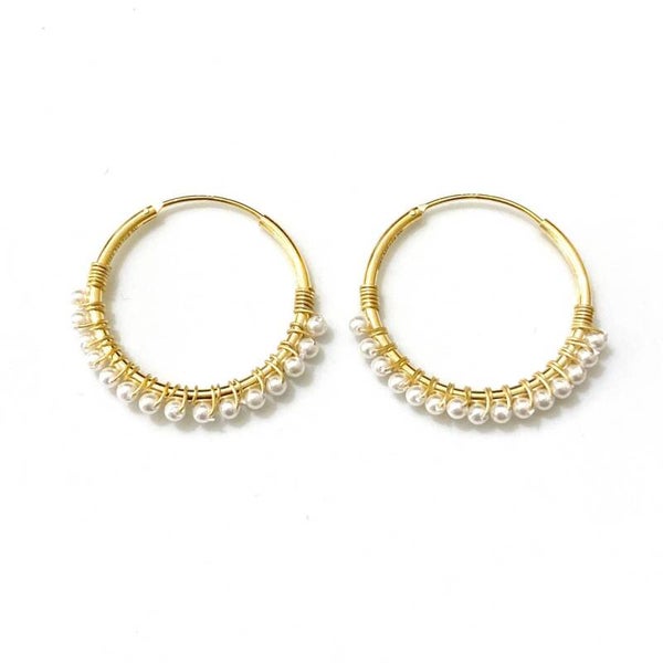 Perla de plata de ley Tasha Gold