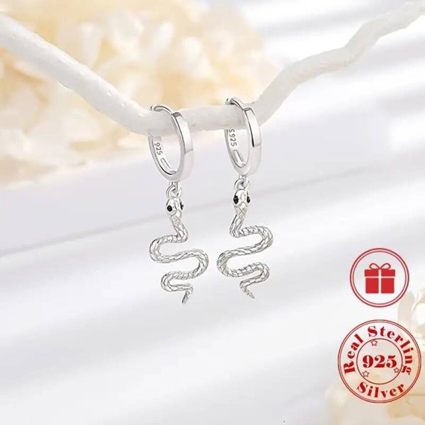 Pendientes Serpiente plata 925