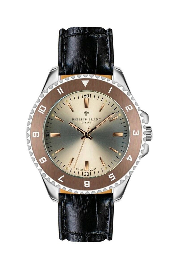 Philipp Blanc Avenches Black Croco Leather