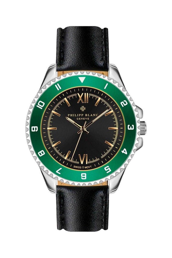 Philipp Blanc Baden Black Leather (Ref. PB9-S010S)