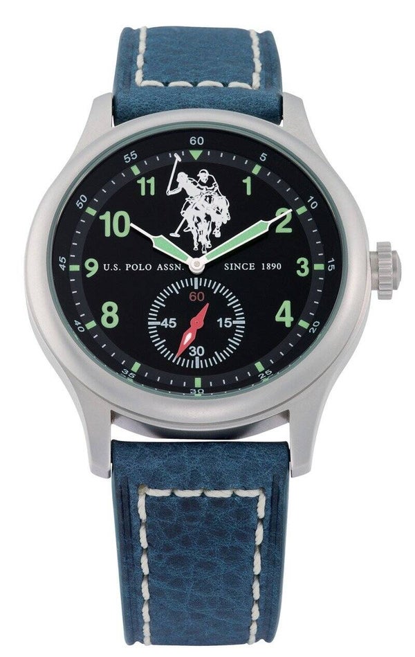Reloj U.S. Polo Assn. de Cuero Azul
