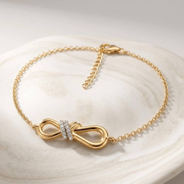 Pulsera Avolto - Argent 925 doré Or jaune 18k, Óxido de circonio