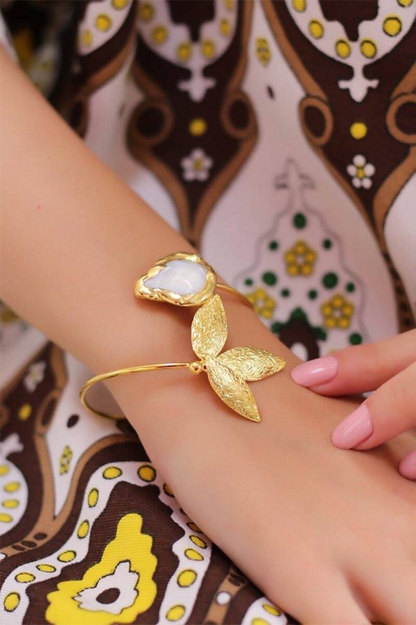 Pulsera - Bronce y perlas cultivadas