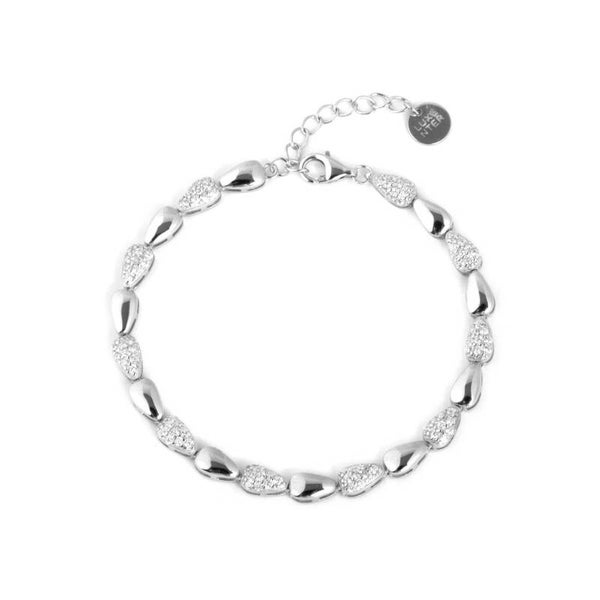 Pulsera Luxenter de circonita acabado brillante en rodio - Tanal