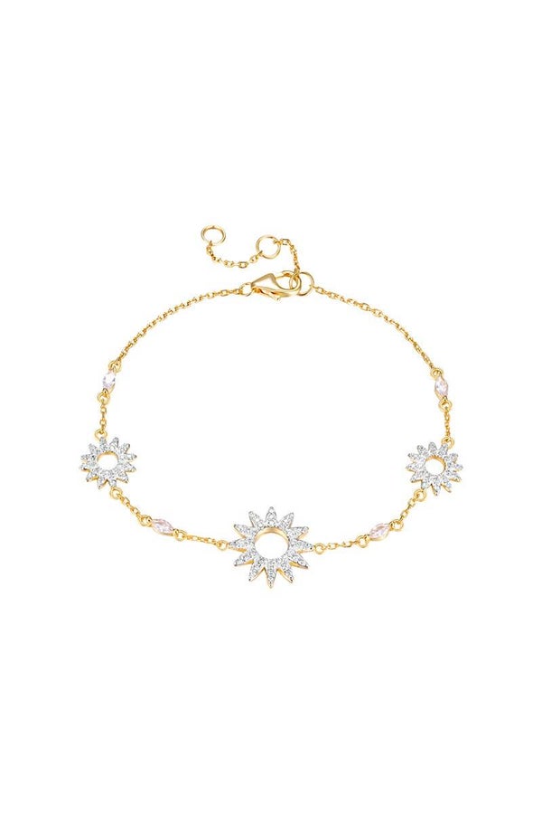 Pulsera - Plata chapada en oro amarillo Sol