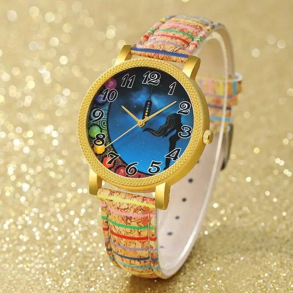 Reloj de cuarzo vintage para mujer