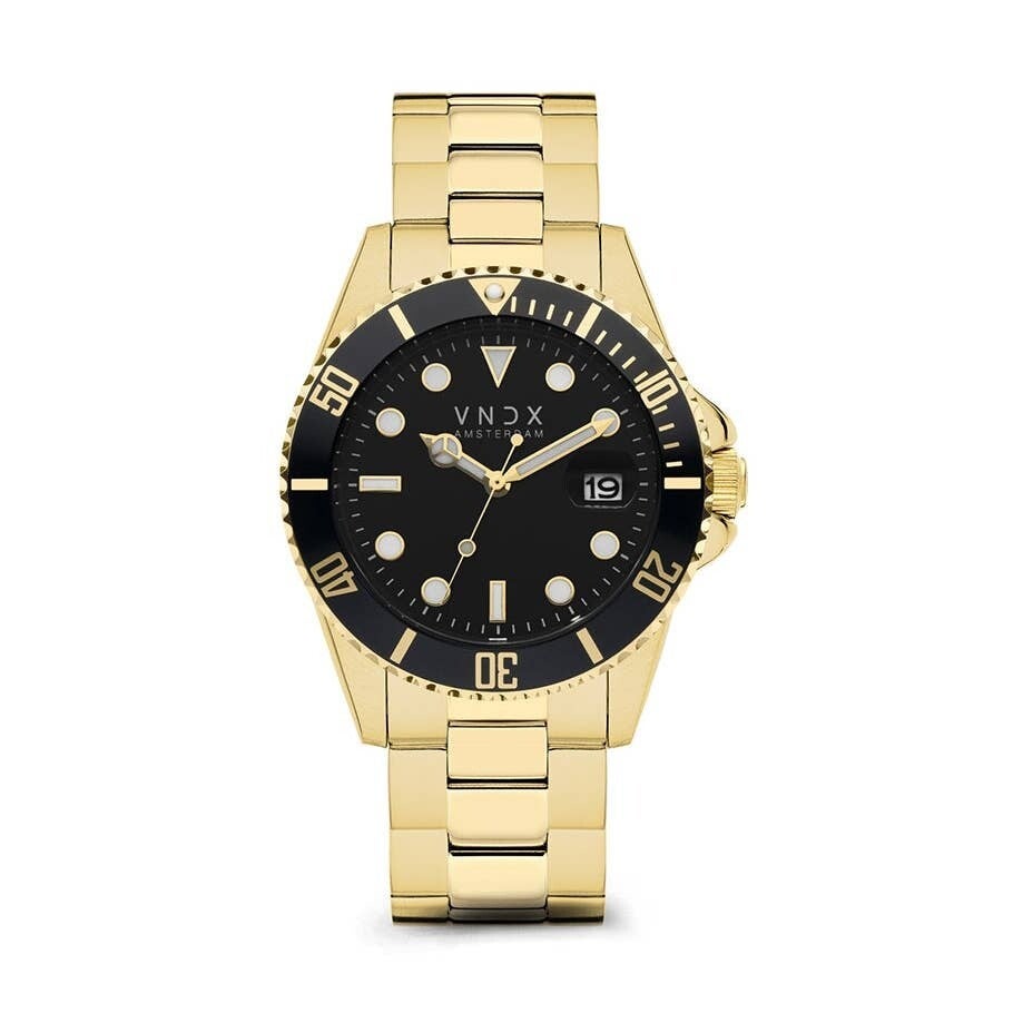 Reloj Amsterdam Luxury Acero Oro Negro
