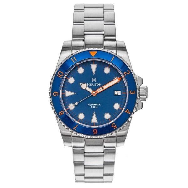 Reloj de buceo Heritor automático Luciano con pulsera y fecha