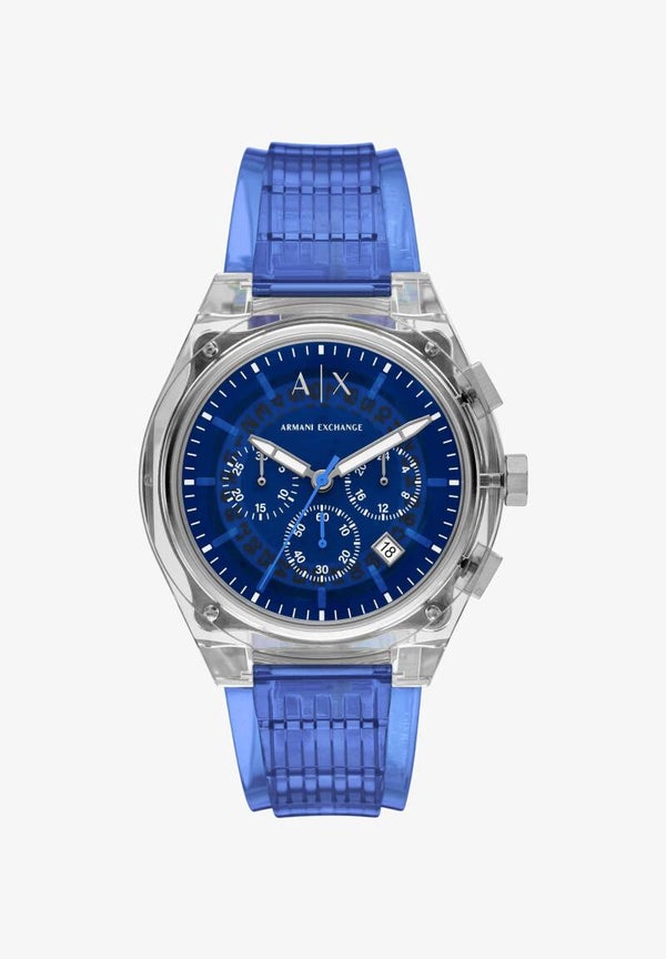 Armani Exchange TRADITIONAL RAFAEL - Cronógrafo - blue ARC52M09V-K11