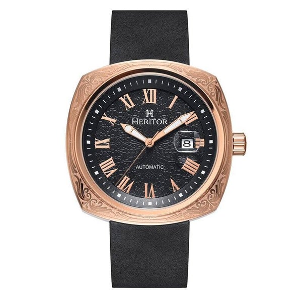 Heritor Automatic Davenport en oro rosa
