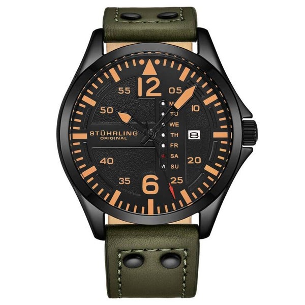Reloj Aviador Aeronaut de cuarzo japonés de 43 mm