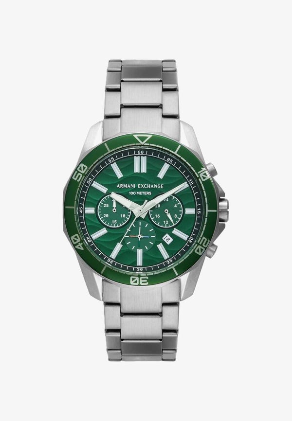 Reloj Armani Exchange SPENCER 44MM - Cronógrafo - silver green