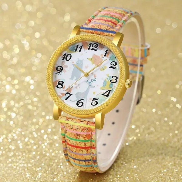 Reloj de cuarzo vintage para mujer
