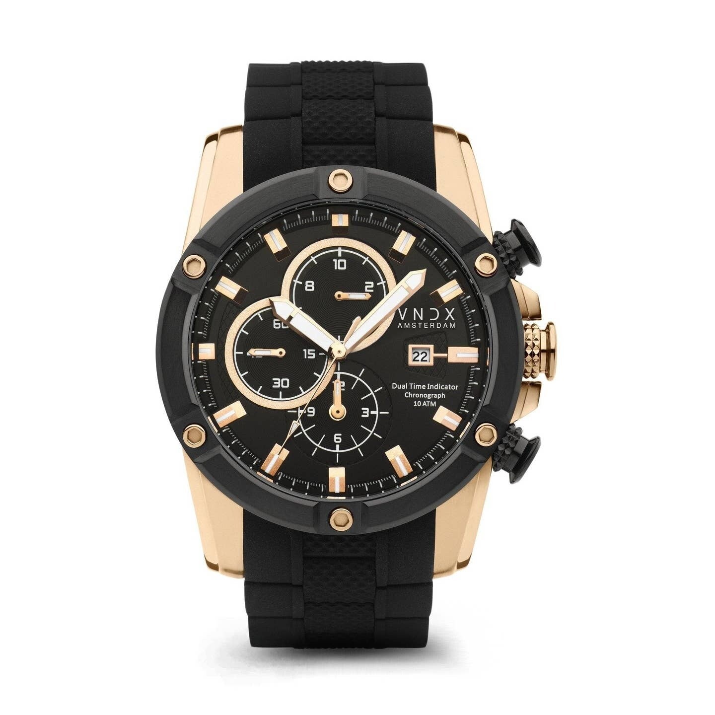 Reloj Young Rebel Big Boy Oro Rosa Negro