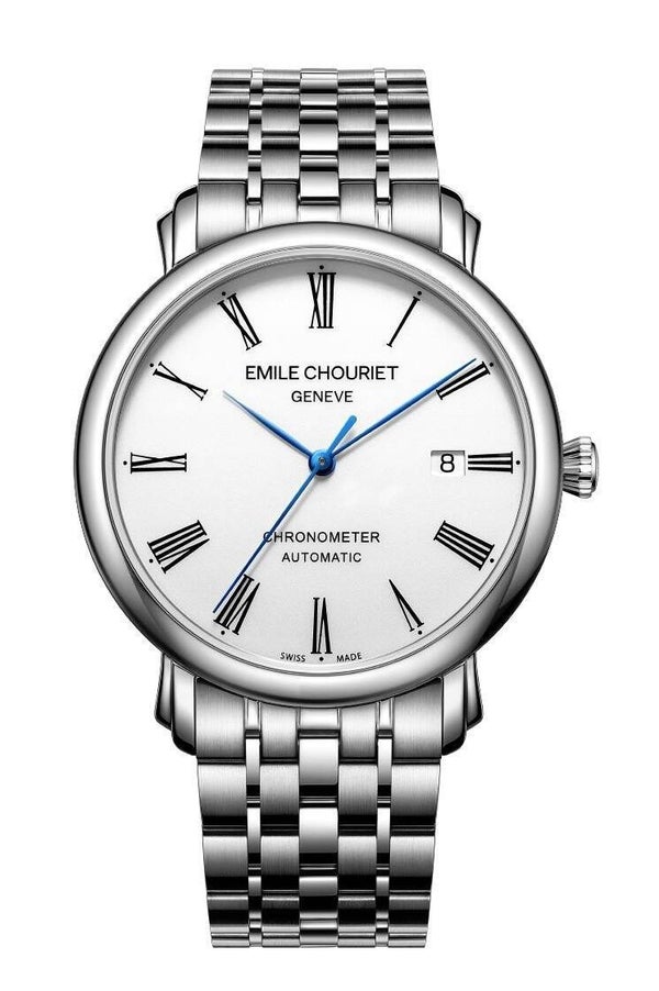 l Emile Chouriet Lac Léman Classic Chronometer White