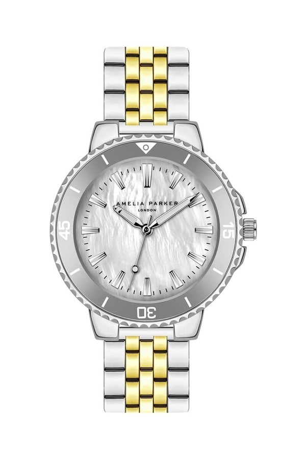 Reloj de mujer Amelia Parker Clayne Silver Link