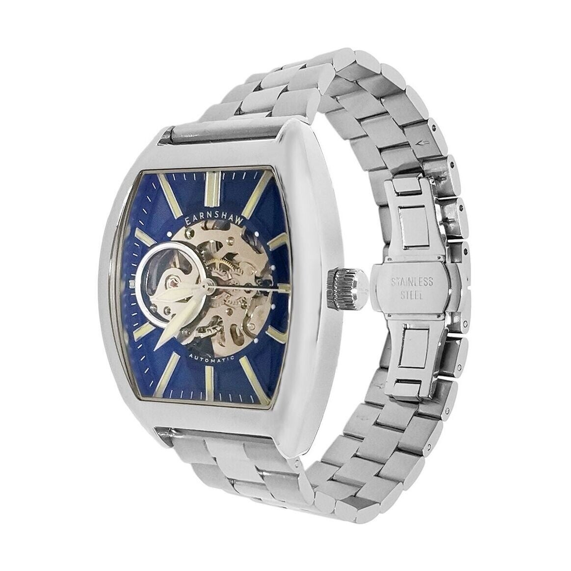 Reloj para hombre EARNSHAW - Heritage Beauchamp Skeleton Automatic - ES-8310 Blue