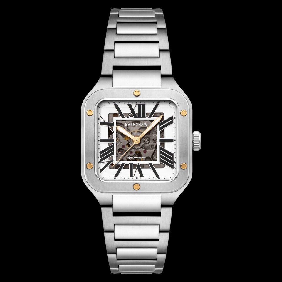 Reloj Engineer Lennox Skeleton Automatic – (ES-8303) Marrón plateado