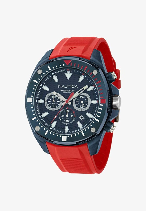 Reloj Nautica NCT BLUESAIL Cronógrafo Hombre – Azul y Rojo
