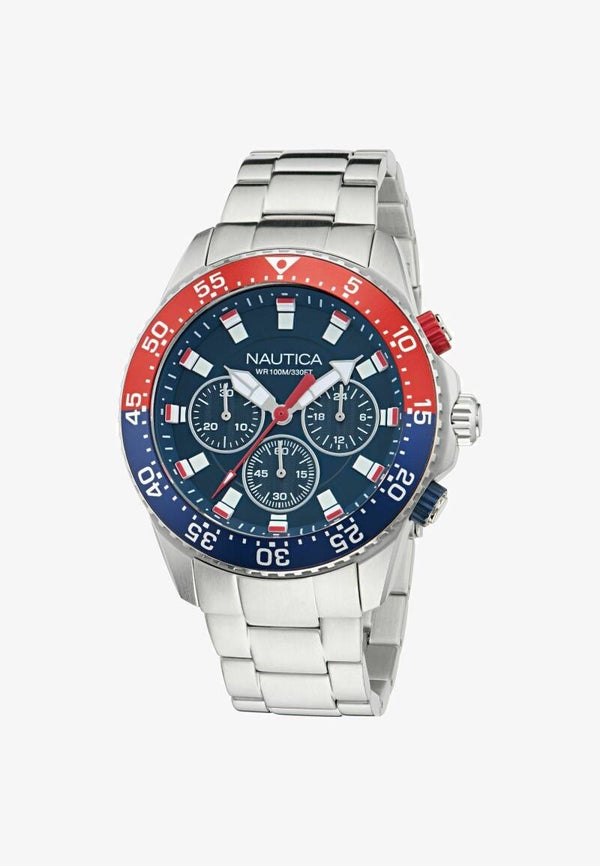 Reloj Nautica One – Cronógrafo Silver Tone | Cuarzo, 10 ATM