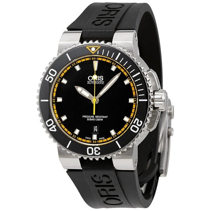 Reloj automático Aquis Date con esfera negra para hombre 01 733 7653 4127-07 4 26 34EB