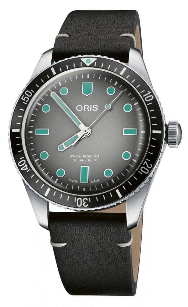 Reloj Oris Divers Sixty-Five automático de piel para hombre