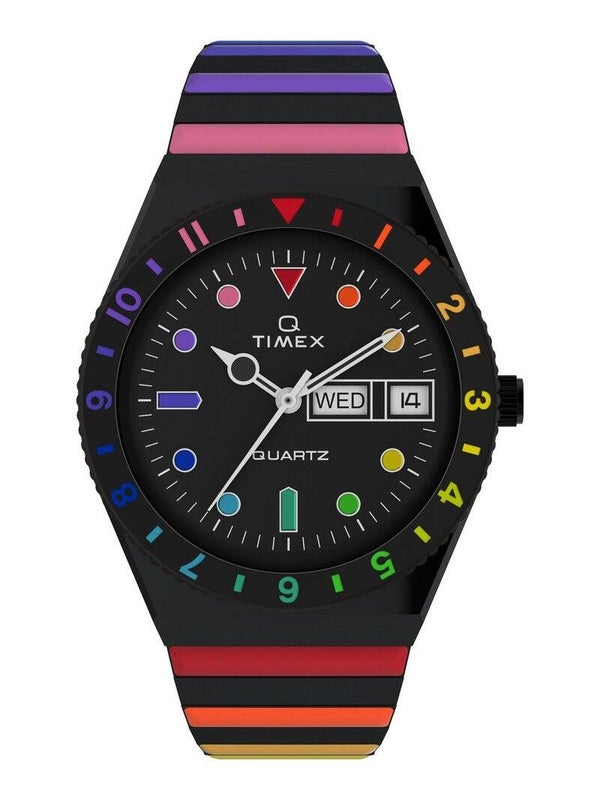 Reloj Q Timex Rainbow de 36 mm