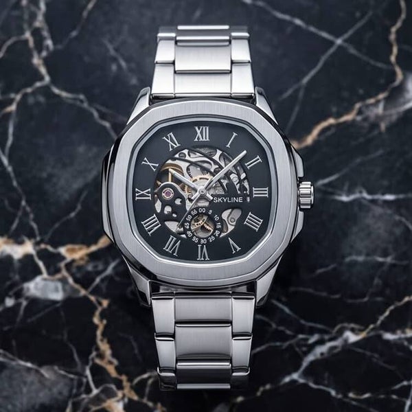 Reloj Skyline Orion Automatic Acero Negro