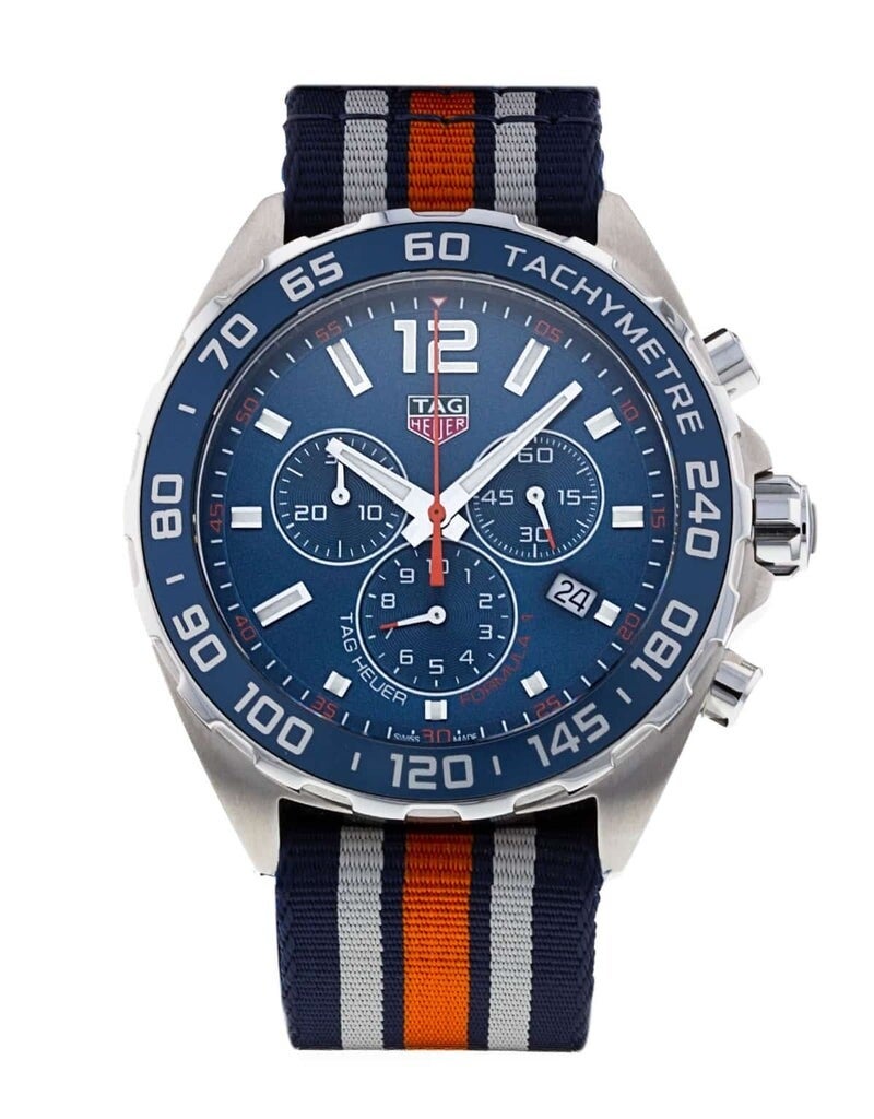 Tag Heuer Formula 1 Cronógrafo 43 mm Reloj con correa NATO y esfera azul para hombre - CAZ1014.FC8196