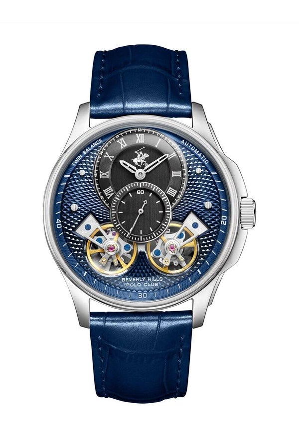 Reloj automático Beverly Hills Polo Club "Twin Balance" Azul