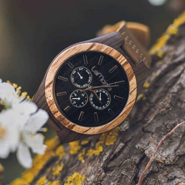 🌲 Reloj de Madera Vesubio 🌲