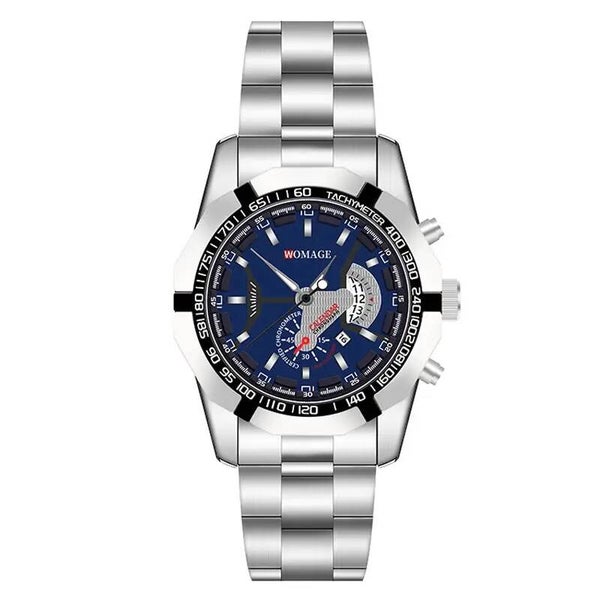 Reloj deportivo de cuarzo con calendario Azul.