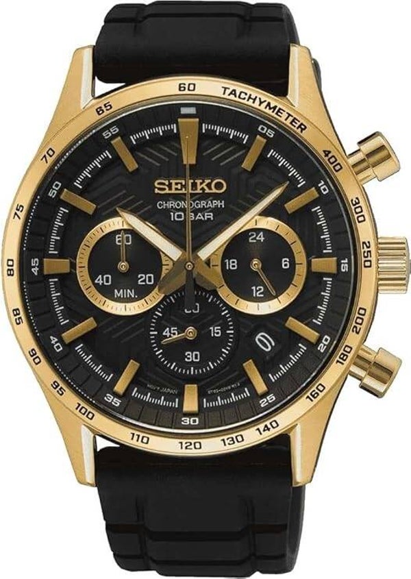Seiko Reloj Analógico para Hombres de Cuarzo con Correa en Acero Inoxidable