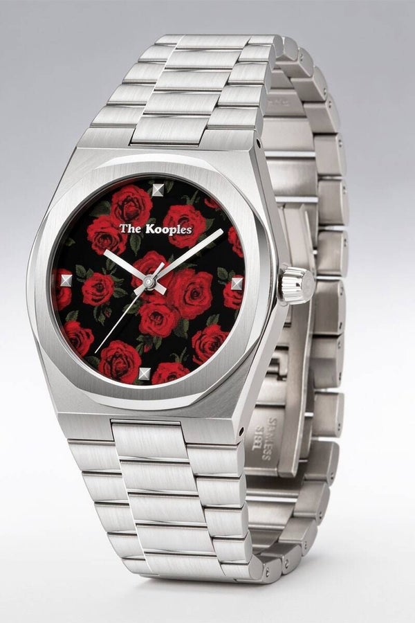 SKULL - ROSES - Reloj - silver-coloured/plateado