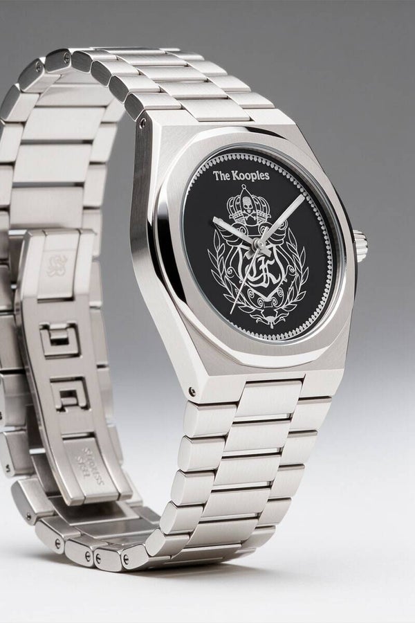The Kooples WATCH COAT OF ARMS SILVER
