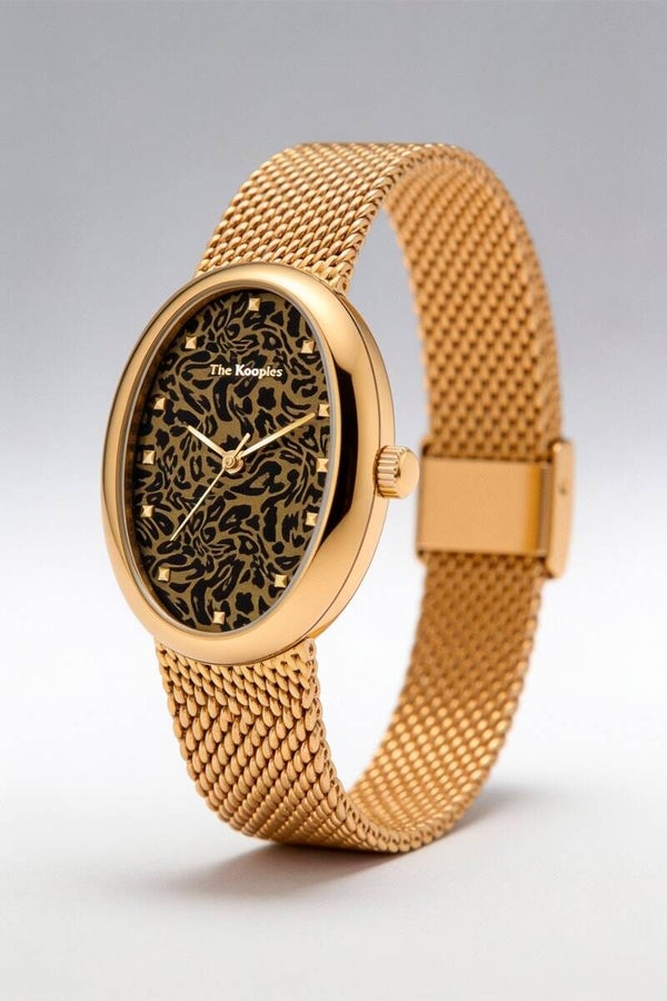 The Kooples WATCH LEOPARD GOLD