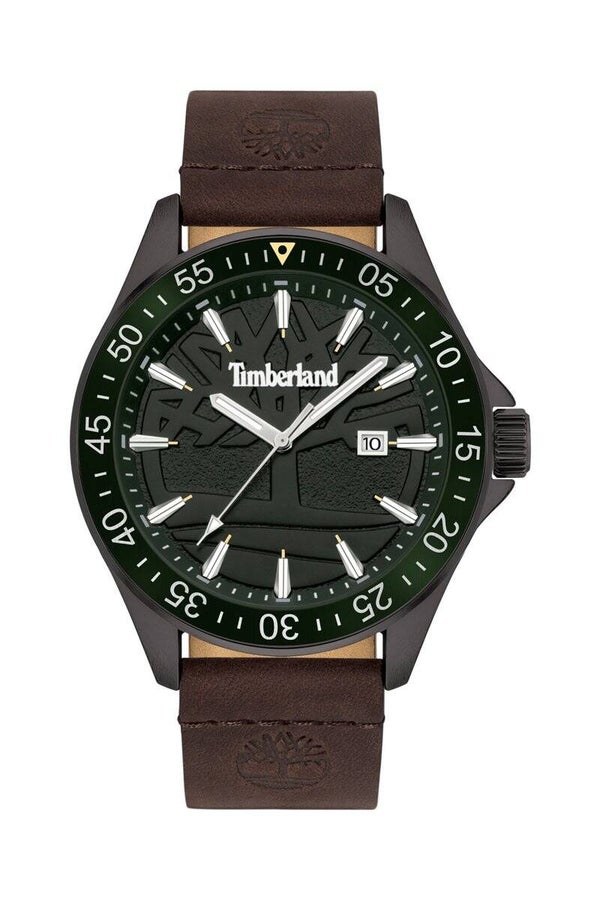 TIMBERLAND Reloj de cuarzo de piel - Marrón y verde