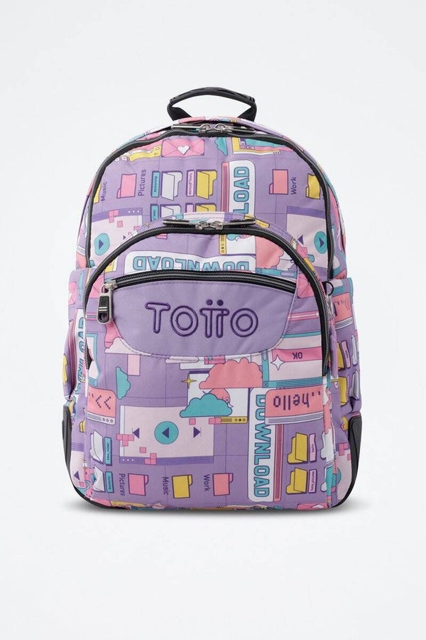 TOTTO - Mochila Crayoles Lila